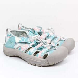 KEEN Newport H2 Waterproof Bumper Toe Bungee Sandals Shoes‎ Blue Girls Sz 12